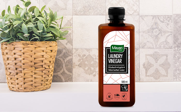 Прачечный уксус для стирки ревень и яблоко на мятной основе. НОВИНКА!