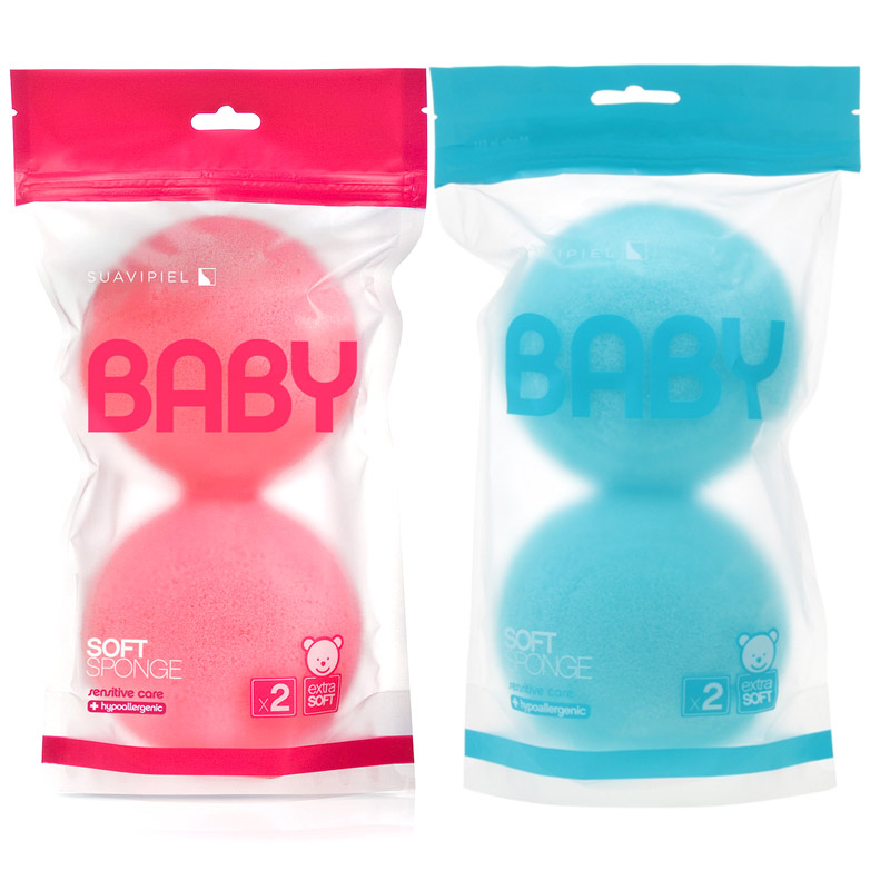 Мочалка для детей 2шт SUAVIPIEL BABY 
