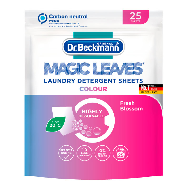 Стиральное средство Magic Leaves в пластинах для цветного белья 25 стирок Dr.Beckmann