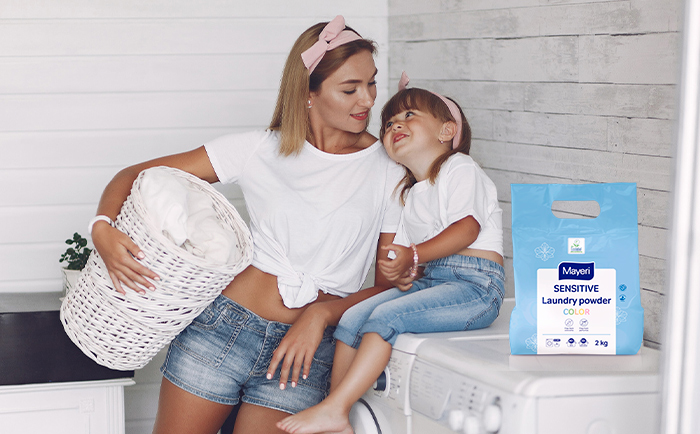Гипоаллергенная бытовая химия Mayeri Sensitive. Безопасные средства для стирки