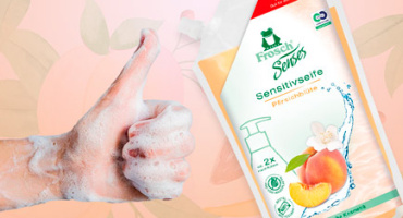 Экологичное жидкое мыло Frosch с экстрактами цветков персика