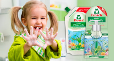 Гипоаллергенное детское мыло Frosch