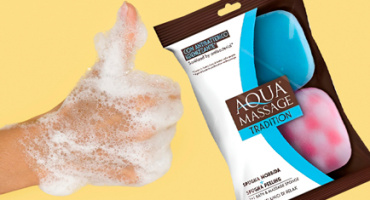 Губки для ванны Arix Tradition 1+1 Aqua Massage. Новинка из Италии!